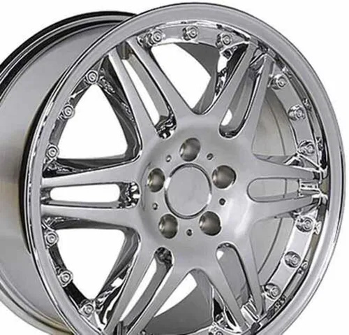 Vista 2 de OE Wheels LLC Llantas de 18 pulgadas para CLK S E SLK E5 C SLK 5x112 MB09 18x8.5 Chrome SET
