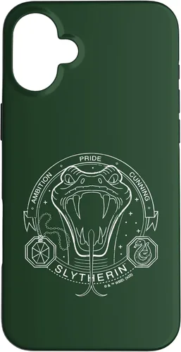 Vista 22 de iPhone 16 Harry Potter Slytherin Line Art Snake Symbol Case