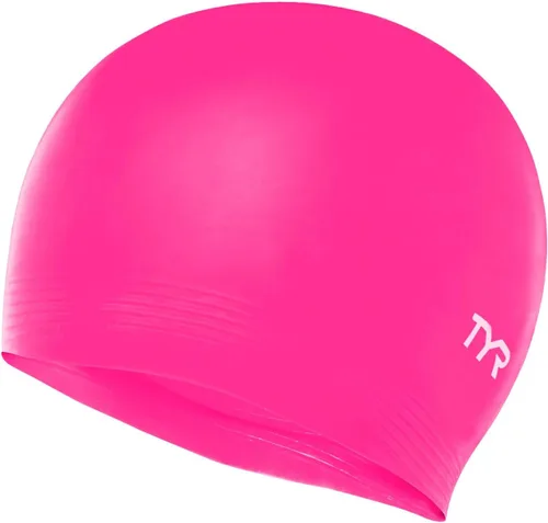 Vista 9 de TYR Gorro de natación de látex para adultos para mujeres y hombres, sombrero de natación de entrenamiento y recreación con una construcción de látex