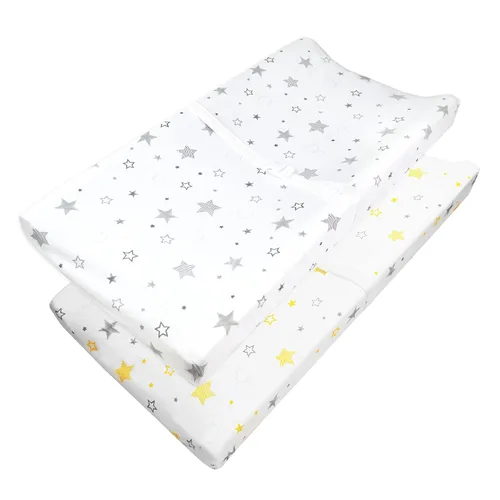 Vista 16 de American Baby Company - Sábana bajera de algodón 100% natural para colchón de cuna o cambiador