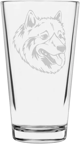 Vista 393 de Podenco Canario - Vaso de pinta de 16 onzas con temática de perro personalizado