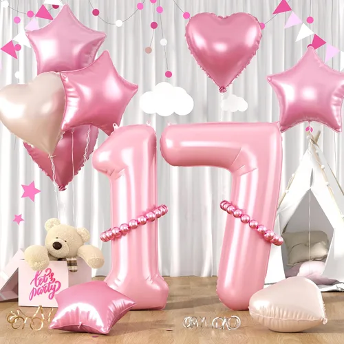Vista 63 de Globos dorados de color champán con el número 11, globos de oro claro, globo de aluminio dorado con forma de corazón con estrella y globo largo