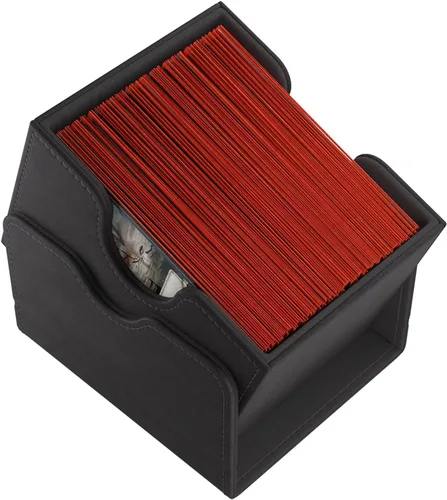 Vista 4 de GameGenic Caja de cartas – Caja de cubierta: Sidekick XL negro 100CT – TCG duradera y resistente, almacenamiento de tarjetas OCG – Compatible