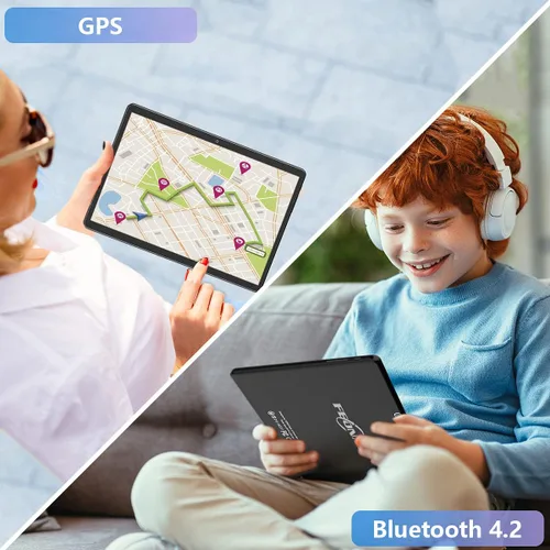 Vista 9 de FEONAL Tablet Tablet Android de 10.1 pulgadas 2025 Última actualización Procesador Octa-Core con 64 GB de almacenamiento, cámara dual de 13MP+5MP