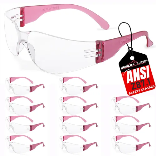 Vista 37 de BISON LIFE Gafas de seguridad surtidas para hombres y mujeres ANSI Z87.1