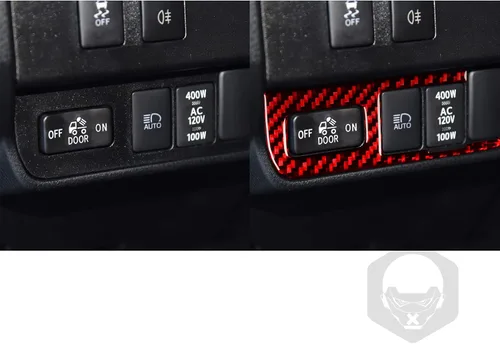 Vista 3 de NVCNX Real Premium Fibra de carbono compatible con Toyota Tacoma 2016-2017 Accesorios Car Dash Bed Interruptor de luz Panel Panel Cubierta