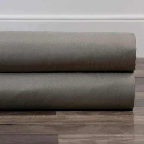 Vista 5 de HPD Half Price Drapes PRCT-S04B-84-FP - Cortina plisada de algodón sólido (1 panel), 25 x 84 pulgadas, gris Millstone
