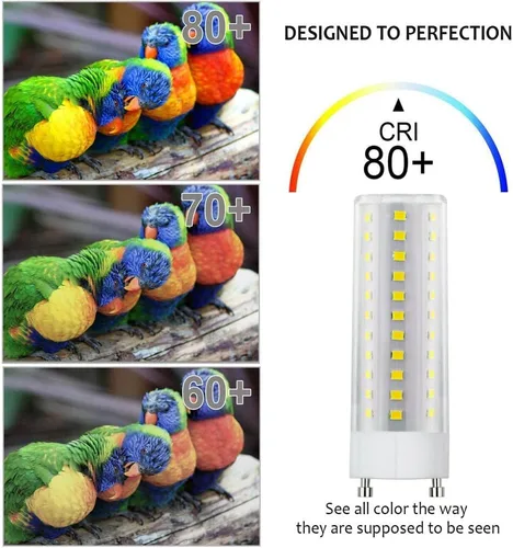 Vista 7 de Cheopha Bombilla LED GU24 de 5000 K, luz blanca diurna, luz CFL espiral T2 de 13 W, 18 W, 23 W, bombilla de repuesto para ventiladores de techo