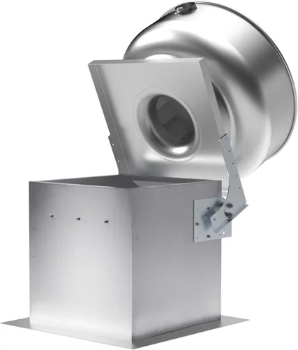 Vista 5 de Kit de bisagras de 11.8 x 9.6 pulgadas para ventilador de campana de restaurante, resistente, acero galvanizado, pintado, gris