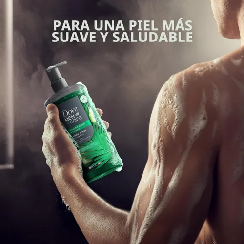 Vista 6 de DOVE MEN + CARE Jabón para el cuerpo Coastal Cedar & Bergamot Limpiador corporal hidratante a base de plantas para hombres, 26 onzas