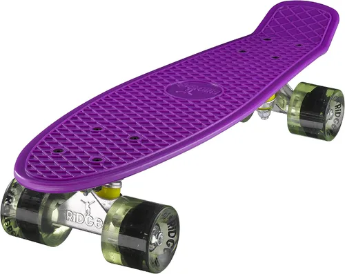 Vista 10 de Ridge Skateboard 55 cm Mini Cruiser Retro Stil in M Rollen Komplett U Fertig Montiert