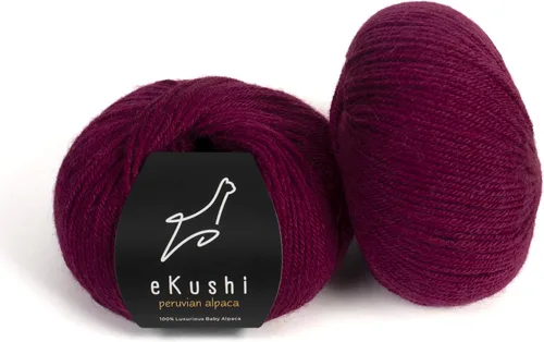 Vista 95 de 100% Hilo de Alpaca Baby para Tejer y Ganchillo - 1 Cono de Hilo Premium DK - Ligero, Hipoalergénico y Térmico Hecho en Perú - Ideal para Proyectos