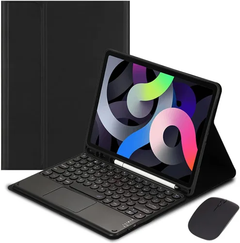 Vista 14 de Galaxy Tab S6 Lite 10.4 pulgadas 2024/2022/2020 Funda de teclado táctil con mouse Lindas teclas redondas Touchpad Slim Smart Magnético Desmontable