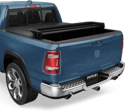 Vista 12 de Cubierta rígida abatible de perfil bajo para Dodge Ram 1500 (2009-2018), se adapta a cajas cortas de 5.7 pies (excluye RamBox)