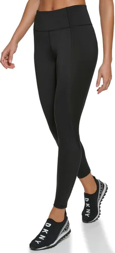 Vista 3 de DKNY Womens High Waisted Tummy Control Workout Leggings