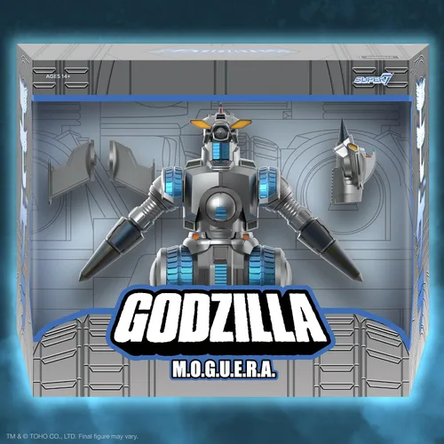 Vista 2 de Super7 ¡ULTIMATES! Toho HeiSei M.O.G.U.E.R.A. - Figura de acción de Toho Godzilla de 8 pulgadas con accesorios, coleccionables de películas clásicas