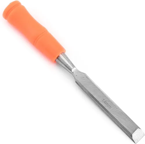 Vista 10 de Utoolmart Cincel de madera para carpintería de 0.394 in de ancho cabeza plana de talla de acero de alto carbono y mango de PVC para carpintería