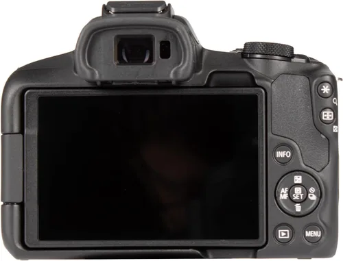 Vista 2 de Cámara Canon EOS R50 sin espejo con lente de 18-45 mm (negra) (5811C012) + tarjeta de memoria de 64 GB + bolsa + cargador + batería LPE17 + lector