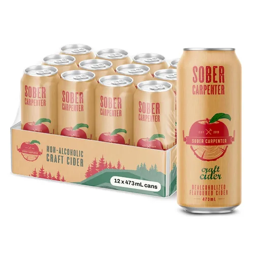 Vista 12 de SOBER CARPENTER - Cerveza sin alcohol de trigo blanco estilo belga, cerveza artesanal para todas las ocasiones, licores sin alcohol y alternativa al