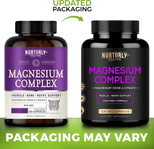 Vista 4 de Suplemento complejo de citrato y óxido de magnesio de 500 mg – Alta absorción máxima fuerza – Ayuda a apoyar la densidad ósea y fuerza, músculos