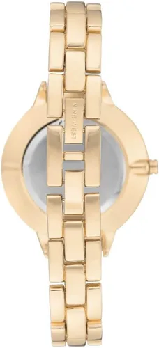 Vista 3 de Nine West - Reloj de brazalete con esfera floral para mujer