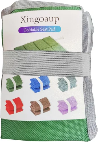 Vista 8 de Almohadilla para sentarse, 2 almohadillas de espuma para asiento de senderismo, impermeables, con bolsas de almacenamiento, alfombrilla de espuma