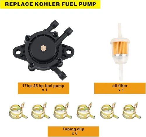 Vista 2 de Reemplazo de bomba de combustible 691034 692313 Briggs 808492 597338 Kohler 17hp-27hp para tractor de cortacésped, carrito de golf, motor Kawasaki