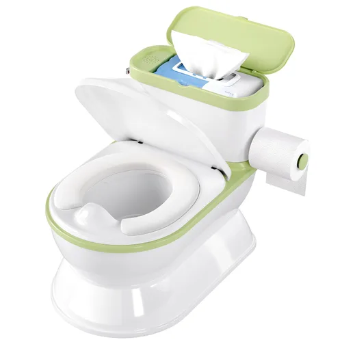 Vista 13 de CheerTry Inodoro de Entrenamiento para Niños Pequeños 2 en 1 - Silla de Baño Más Grande y Asiento de Entrenamiento Desmontable para Niños y Niñas