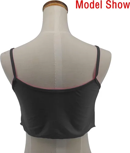 Vista 4 de SHERRYLO Camiseta sin mangas para mujer, transparente, elástica, para verano, sin mangas, con tirantes de malla