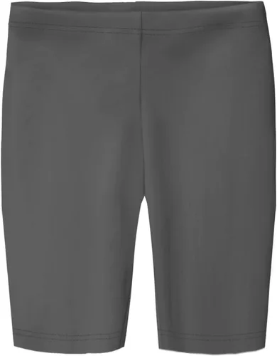 Vista 13 de Pantalones cortos largos de algodón para niñas, hechos en Estados Unidos, para jugar en la escuela y deportes Negro