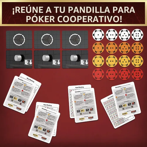 Vista 2 de Thames & Kosmos: The Gang - Juego de cartas de póquer cooperativo