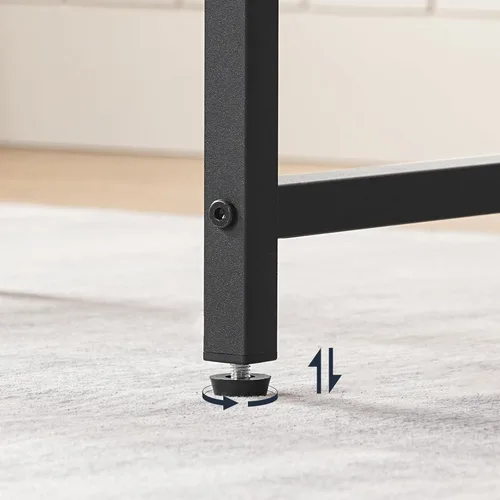 Vista 9 de HOOBRO Taburetes de Bar, Taburetes de Silla de Montar de 25.4", Taburetes con Tapicería de PU, Taburetes de Altura de Mostrador con Reposapiés