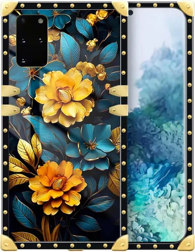 Vista 210 de Funda compatible con Samsung Galaxy S10 4G, TPU suave de lujo y parte trasera de policarbonato duro para niñas y mujeres, funda protectora a prueba