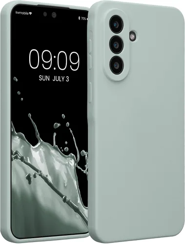 Vista 19 de kwmobile Funda compatible con Samsung Galaxy A13 4G - Funda delgada de silicona TPU - Acabado suave al tacto - Amarillo radiante