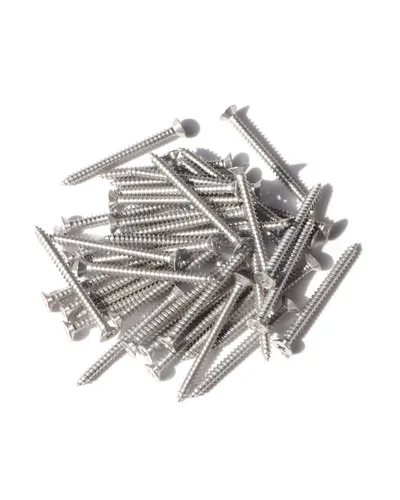 Vista 5 de IMScrews 100 tornillos de madera Phillips de cabeza plana inoxidable #4 x 1-1/4" (32mm) 18-8 (304) tornillos autorroscantes avellanados de acero