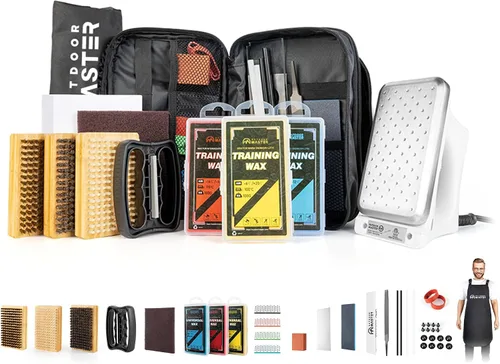 Vista 10 de OutdoorMaster Ski Snowboard Tuning and Waxing Kit with Waxing Iron