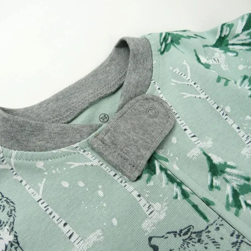 Vista 2 de HonestBaby Pijama de algodón orgánico con pies ajustados para bebé
