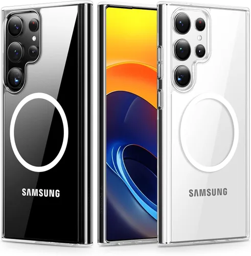 Vista 8 de Funda magnética a prueba de golpes para Samsung Galaxy S25 Ultra, protección de grado militar de 12 pies [compatible con MagSafe], parachoques