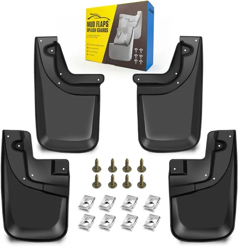 Vista 16 de Aleta de lodo Compatible con 2009-2010 Do-dge Ram 1500/2500/3500, 11-18 Ram 1500/2500/3500, Compatible con ruedas traseras simples, No es compatible