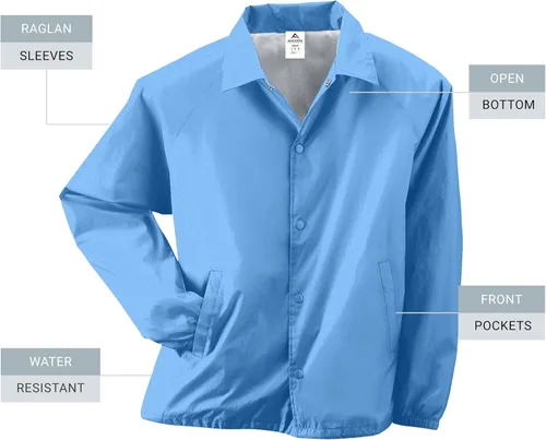 Vista 53 de Augusta Sportswear Chaqueta de entrenador de nailon para hombre/forrada