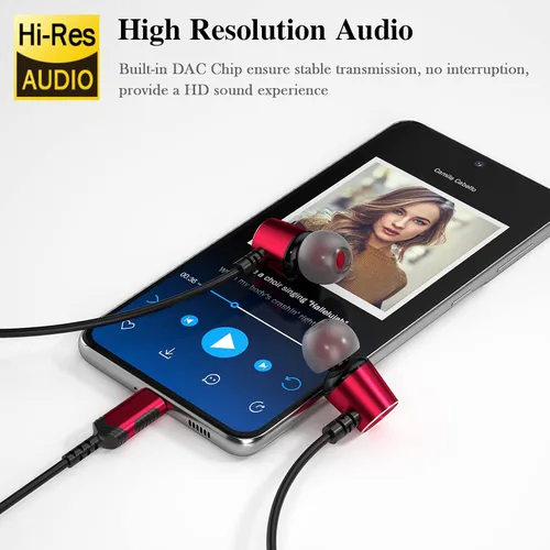 Vista 2 de APETOO Auriculares USB C para iPhone 15, 16 Pro Max, Samsung S21, S22, S23, S24, Ultra Flip Fold A55, A54, A9, cancelación de ruido, auriculares