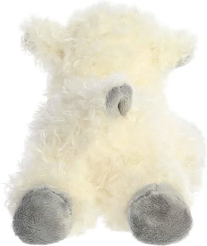 Vista 4 de Aurora® - Adorable Mini Flopsie™ oveja de cara negra de peluche - Animal de peluche, facilidad para jugar, compañero eterno - Blanco, 8 pulgadas