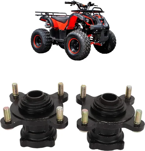 Vista 2 de Cubo de rueda de kart, 4 pernos delanteros de disco de freno de montaje para Go Karts ATV de 110 cc-200 cc