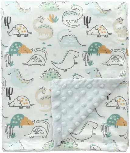 Vista 11 de CREVENT Manta de bebé de minky para niñas y niños, manta suave de felpa para recién nacidos - 30 x 40 pulgadas (Animal)