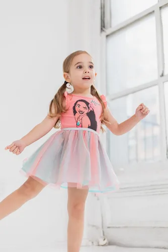 Vista 3 de Disney Vestido tutú de tul para bebés y niños grandes (12 meses - 18-20)