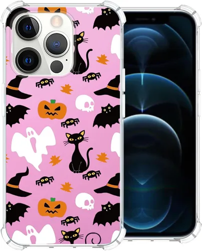 Vista 49 de Funda transparente de Halloween para Google 6a, con patrón de fantasma, funda protectora de TPU suave, delgada, a prueba de golpes, para niños