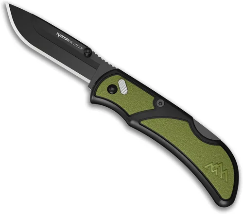 Vista 8 de OUTDOOR EDGE Navaja de bolsillo plegable Razor EDC Lite con clip, cuchillo compacto de hoja reemplazable de 2.5 pulgadas con cuchillas RazorSafe
