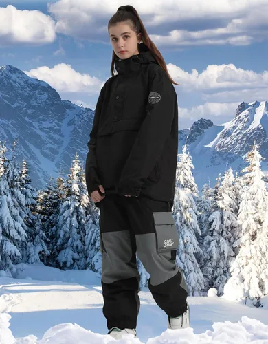 Vista 2 de Men Ski Jackets Snowboard Coats Women Waterproof Pullover Jacket Winter Sports Windproof Warm