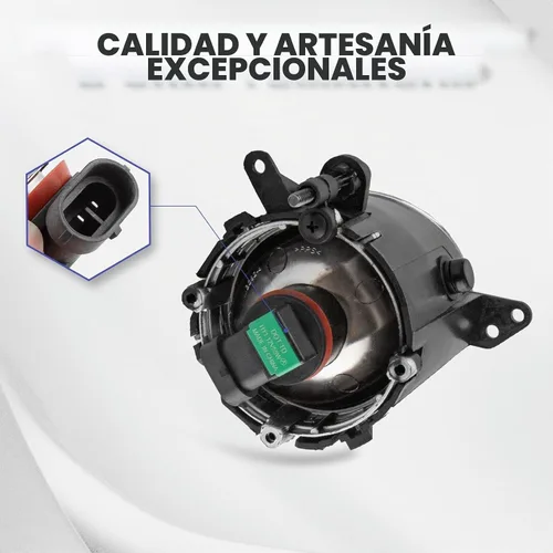 Vista 5 de Luces antiniebla Lancer 2008 2009-2014 - RP Remarkable Power, para 2009 2010 2011 2012 2013 2014 Sedán 4Puertas Non-EVO Kit de luz con bisel negro