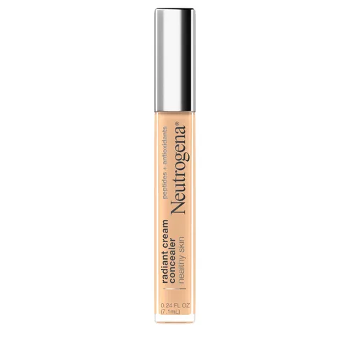 Vista 21 de Neutrogena Corrector de crema iluminadora radiante de piel saludable con péptidos y vitamina E antioxidante, crema correctora perfeccionadora